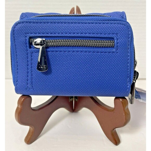 NWT Lug Pedicab Wallet Vegan Matte Luxe VL RFID Sapphire Blue Wristlet ORG $68 - Picture 8 of 15